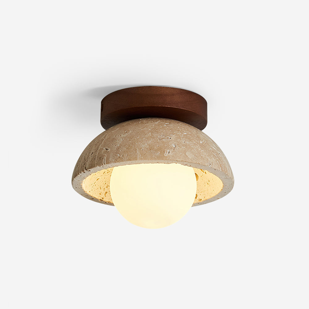 Ferovut Minimalist Travertine Ceiling Light