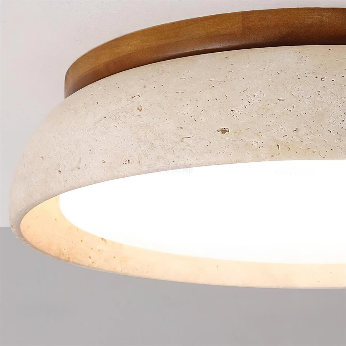 Gadigem Ceiling Light Piedra Travertine