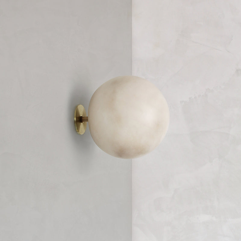 Planette Contemporary Alabaster Wall Lamp