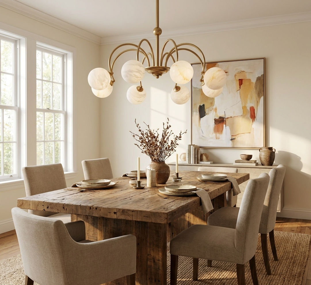 Norcombe Alabaster Chandelier