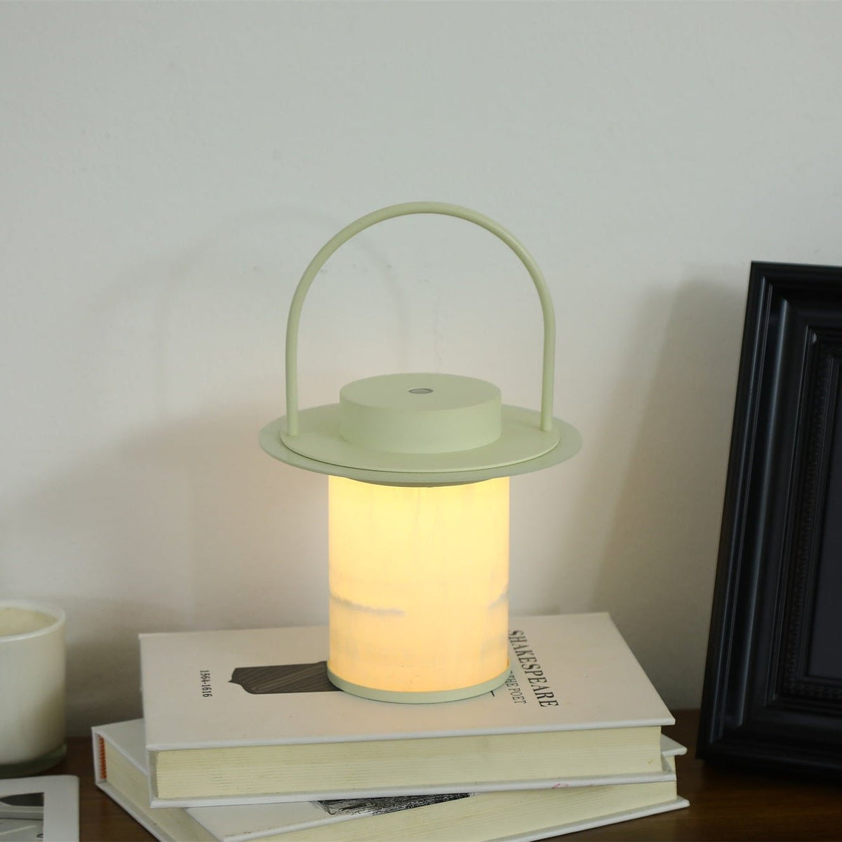 Pod Portable Rechargeable Alabaster Table Lamp