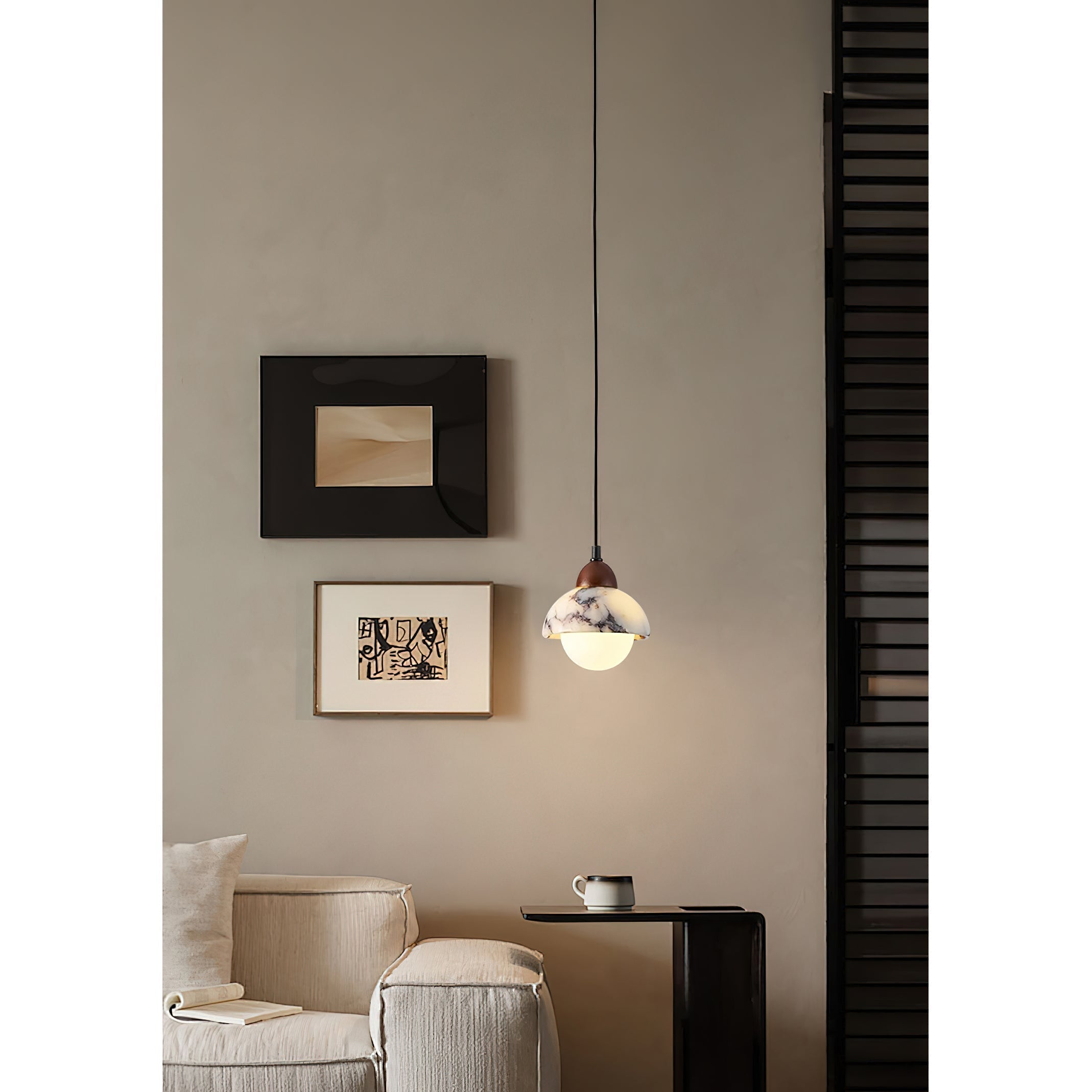 Vilaeisra Wooden Marble Pendant Lamp