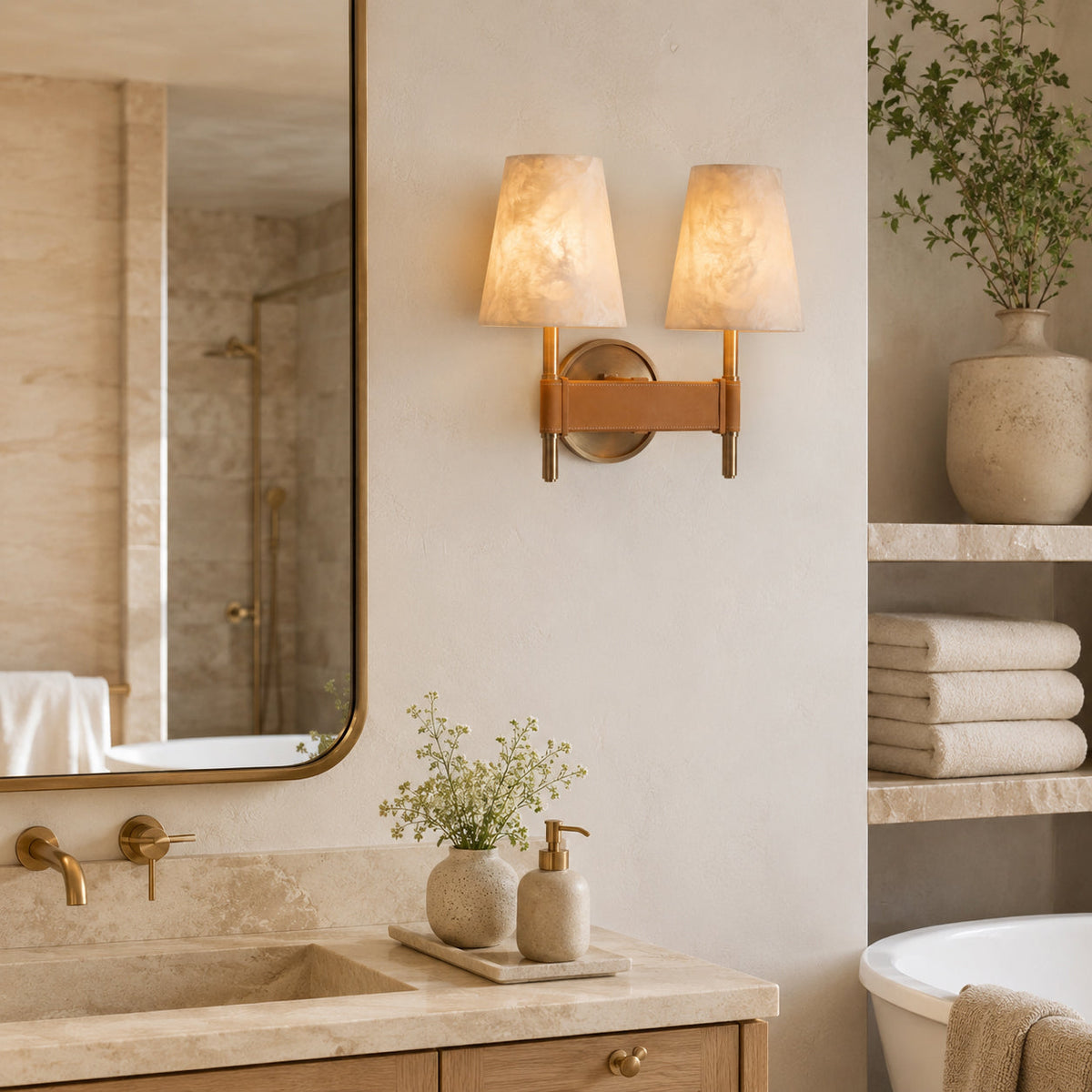 Avenivelle Alabaster Wall Light