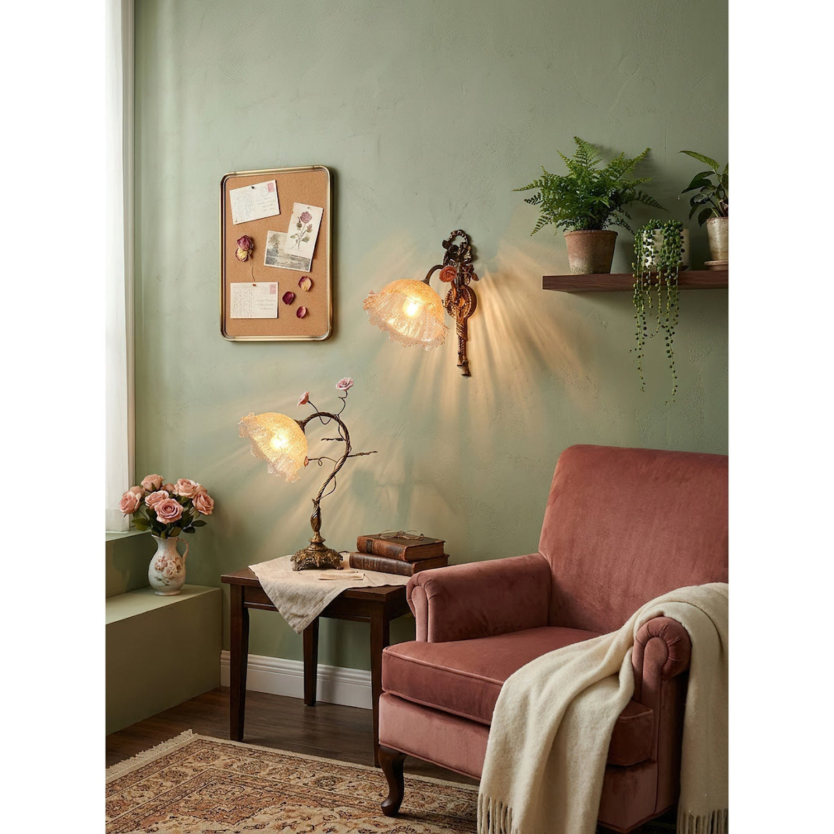 Primavera Flowers Table Lamp