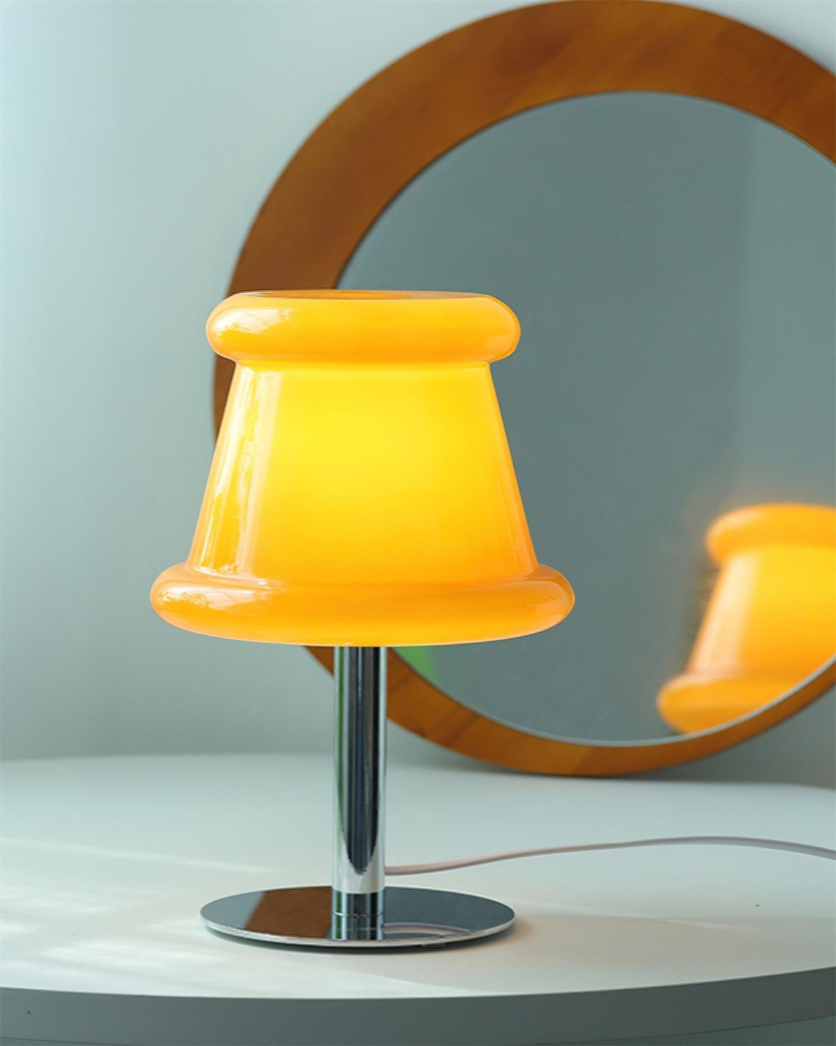 Amber Table Lamp