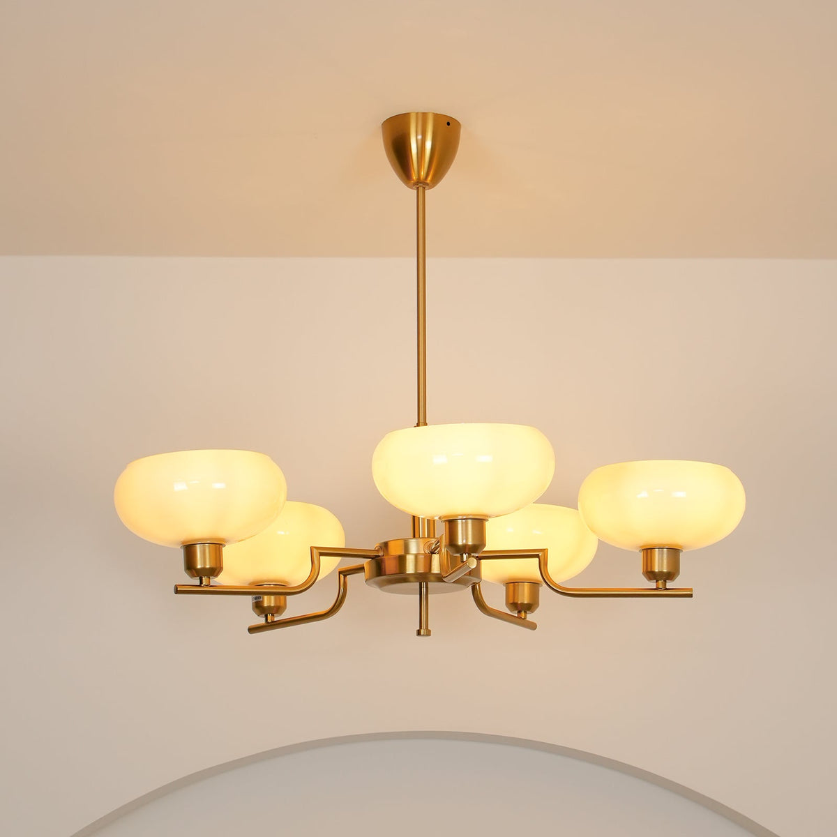 Gabikus Chandeliers Glass Midcentury