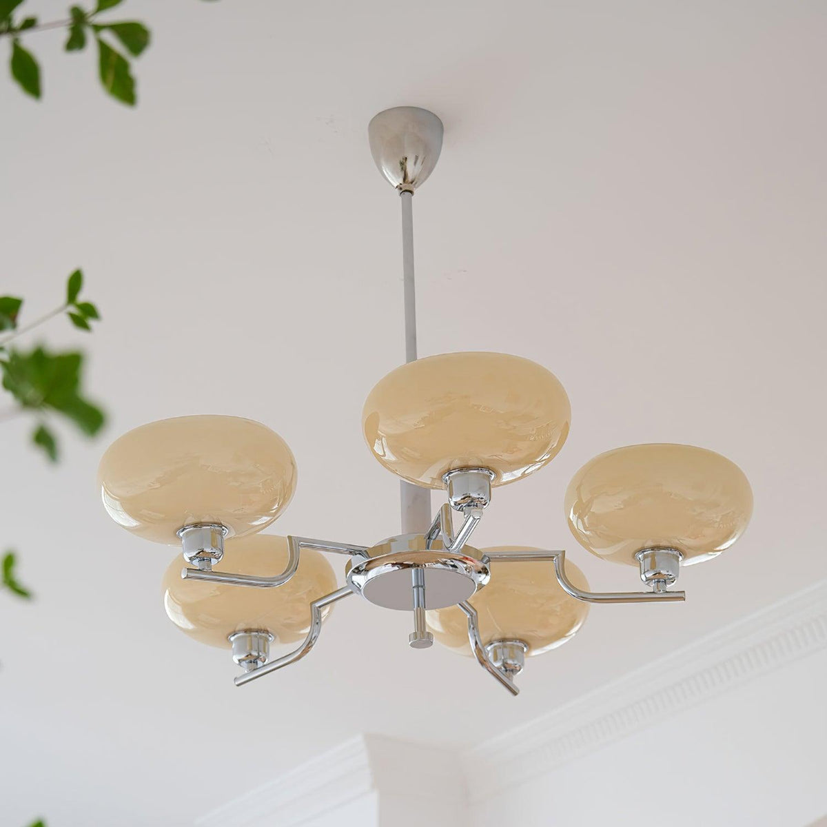 Gabikus Chandeliers Glass Midcentury