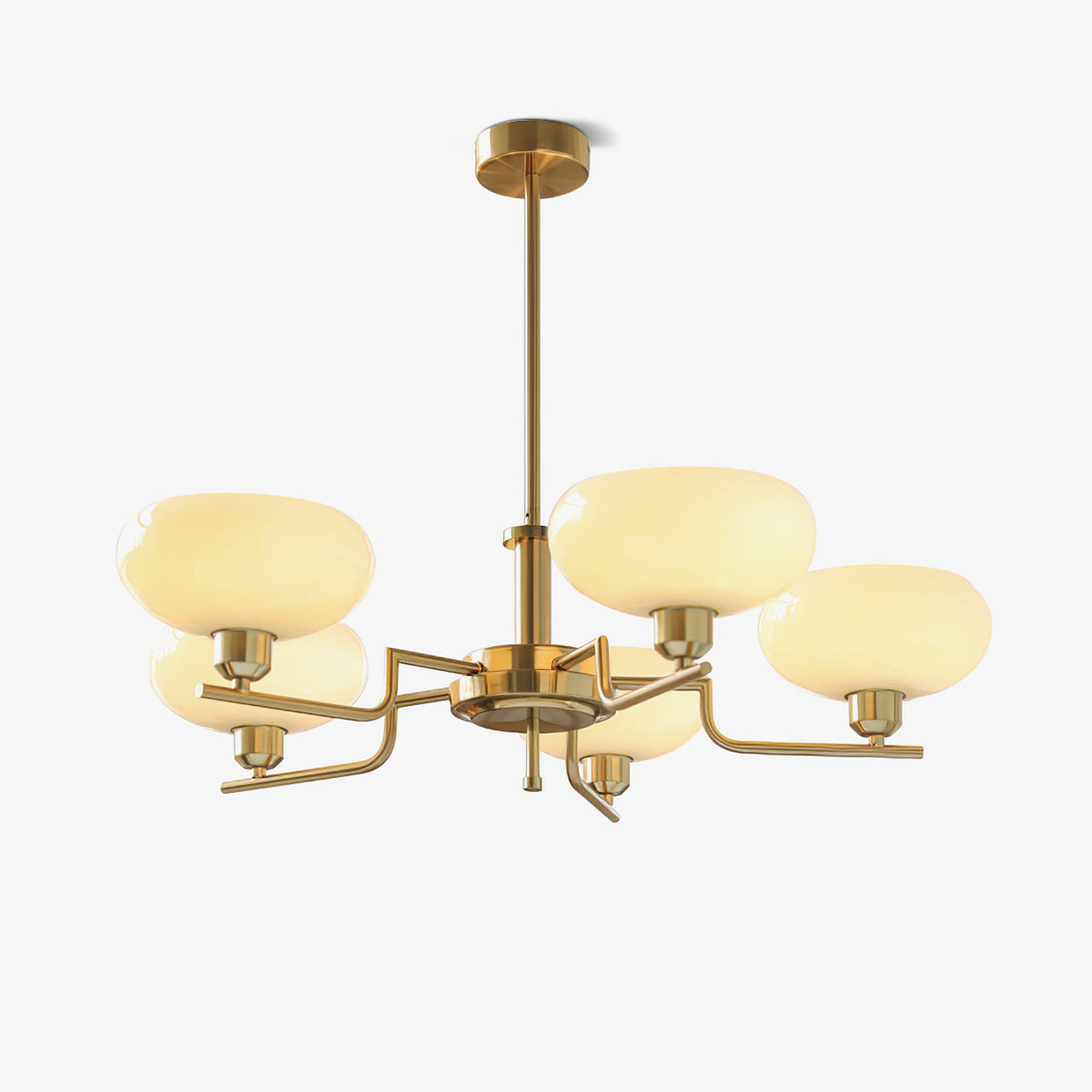 Gabikus Chandeliers Glass Midcentury