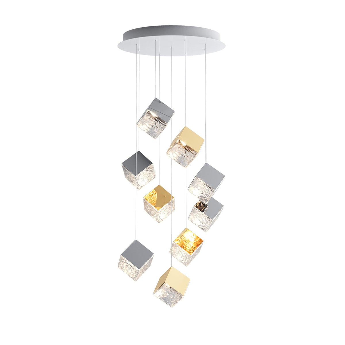 Teriorena Artistic Geometric Cube Chandelier