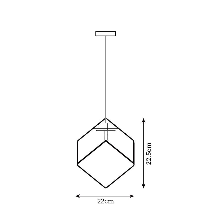 Teriorena Artistic Geometric Cube Chandelier