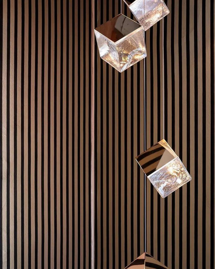 Teriorena Artistic Geometric Cube Chandelier