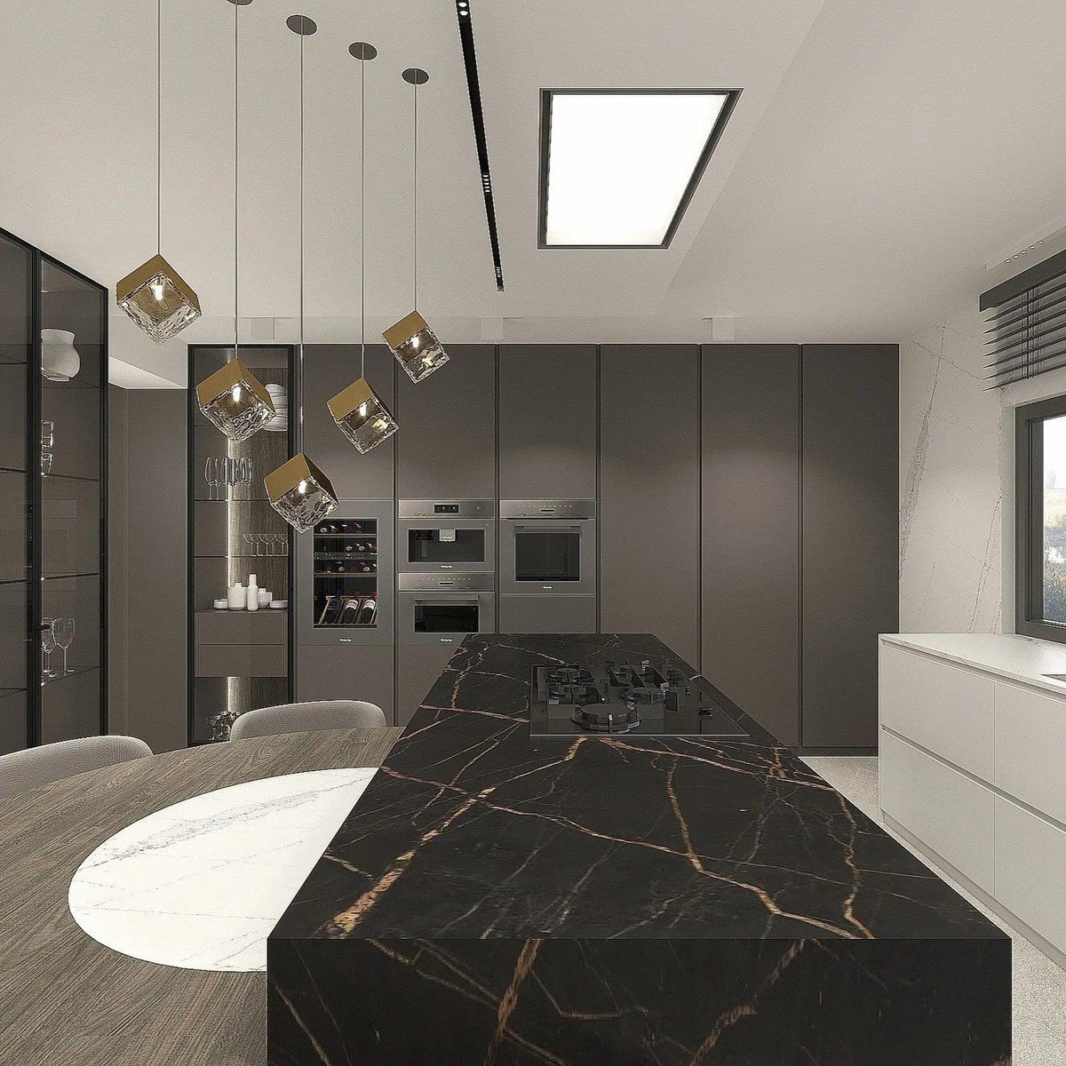 Teriorena Artistic Geometric Cube Chandelier