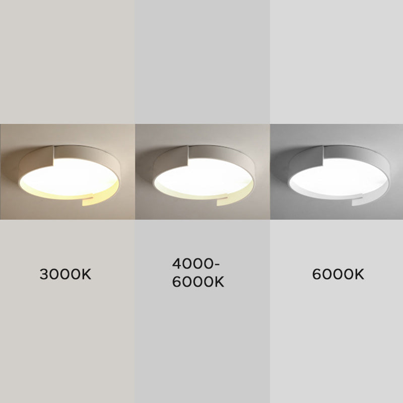 Cibetin Modern Round Flush Mount Ceiling Light LED Double Layer