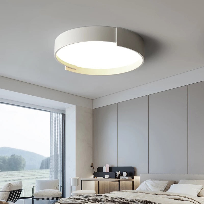 Cibetin Modern Round Flush Mount Ceiling Light LED Double Layer