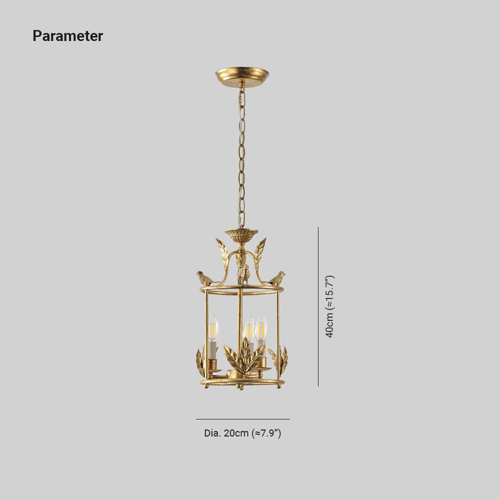 Vosuvud Lantern Pendant Lamp Baroque Style