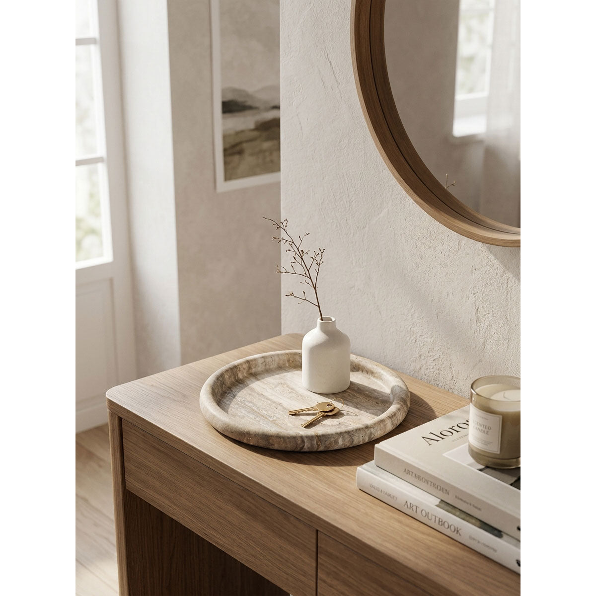 Vardenford Travertine Tray