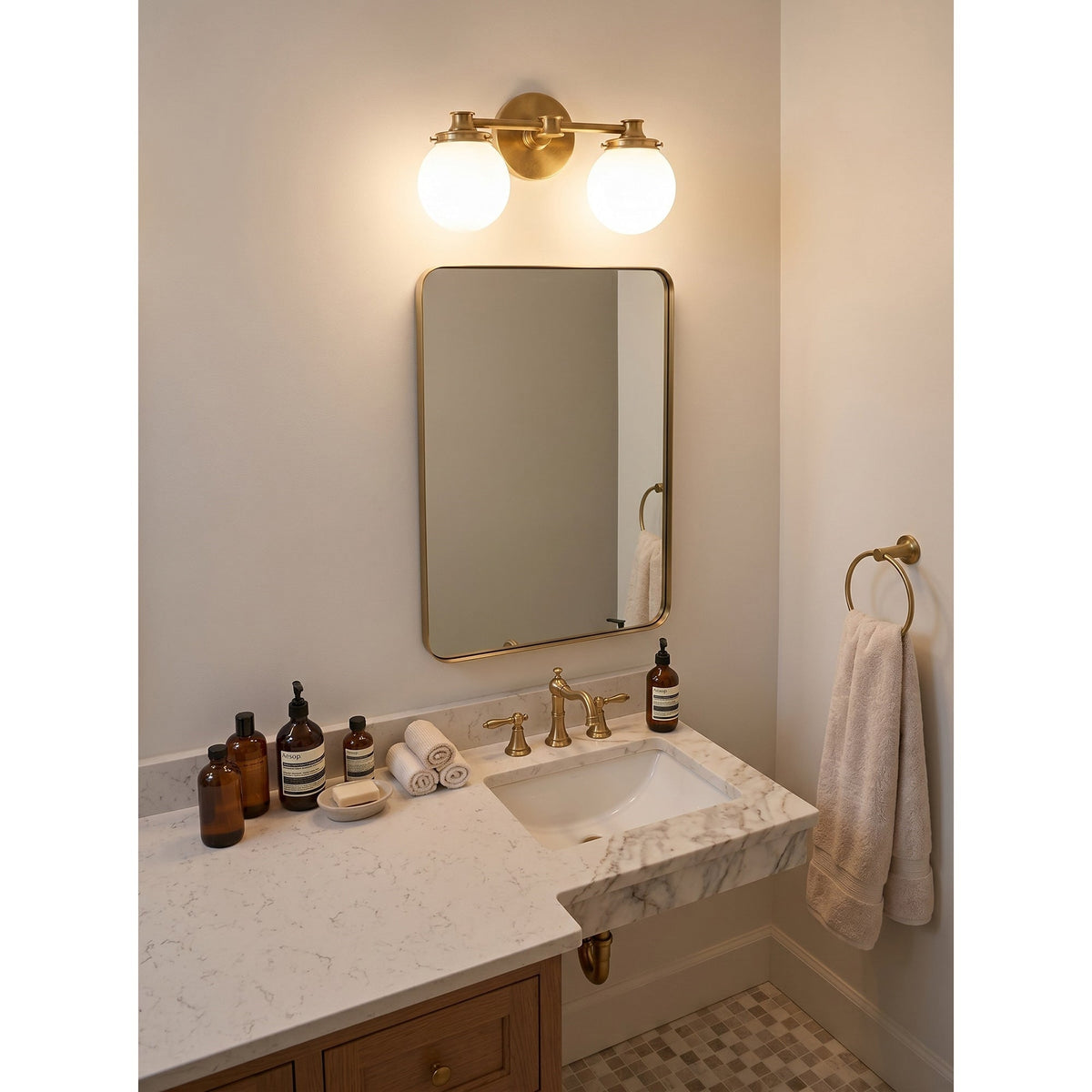 Hayes Glass Ball Wall Sconce