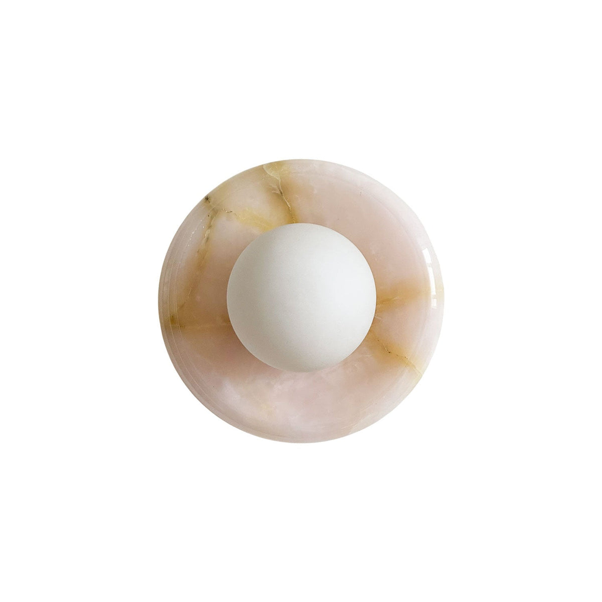 Luminenne Pink Onyx Wall Sconce