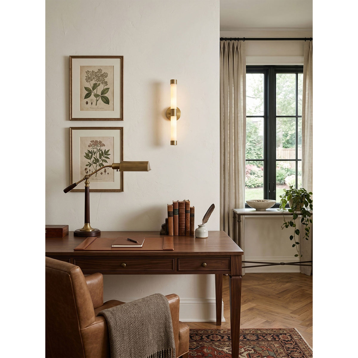Casinelle Tube Brass Wall Sconce