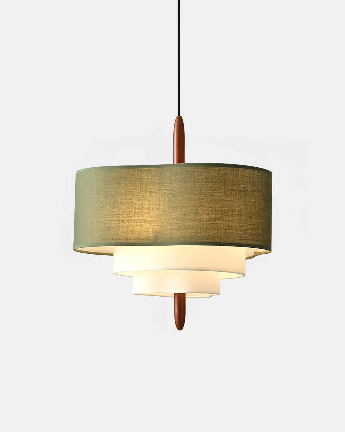 Greta Green Fabric Pendant Lamp