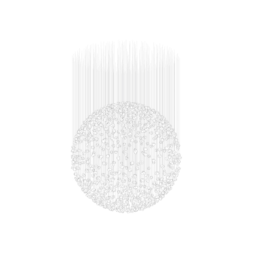 OreStone Grand Quartz Crystal Customize Chandelier