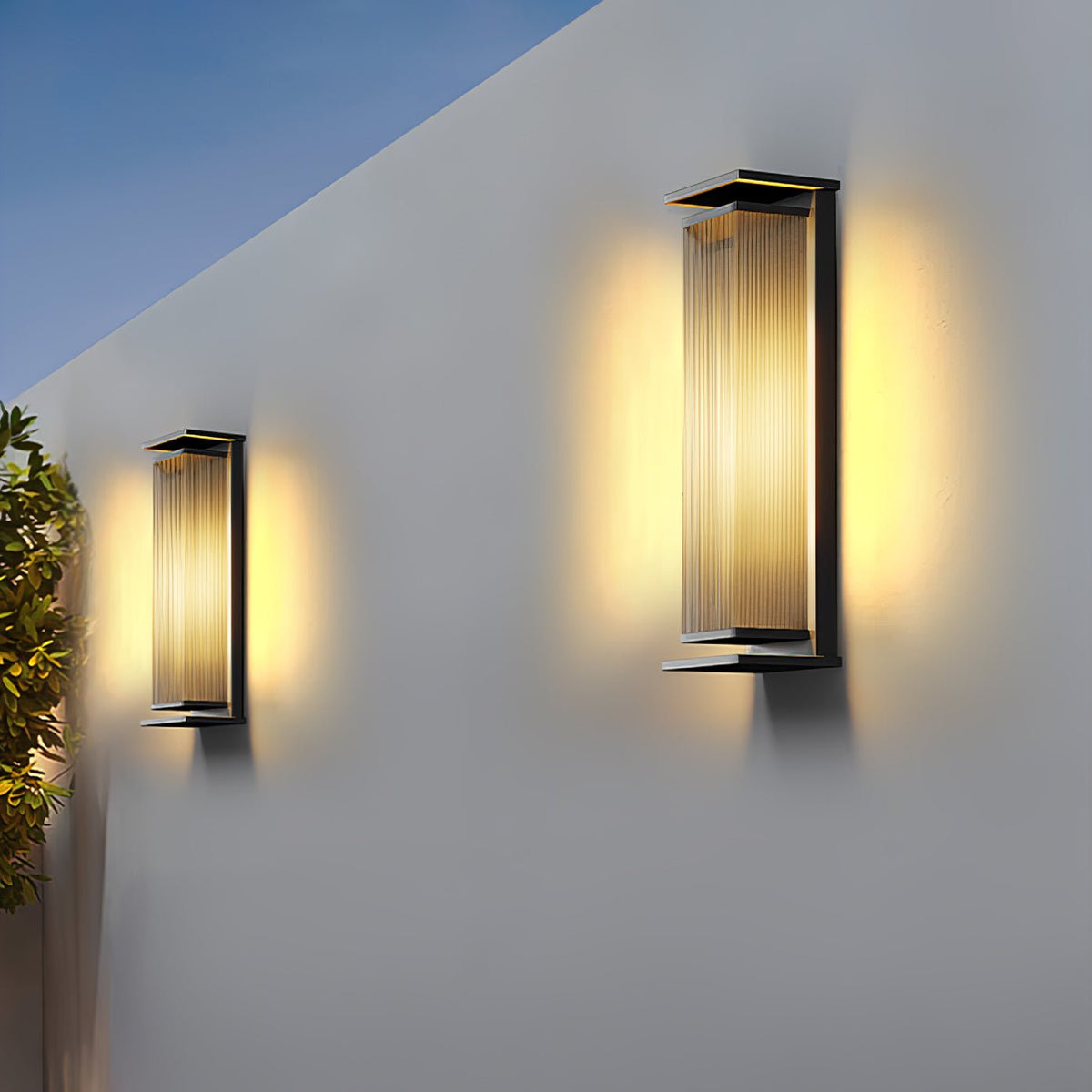 Erivan Rectangular Box Outdoor Wall Lamp