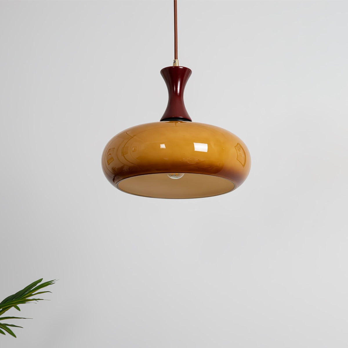 Kuposomi Vintage LED Glass Pendant Light Living Room