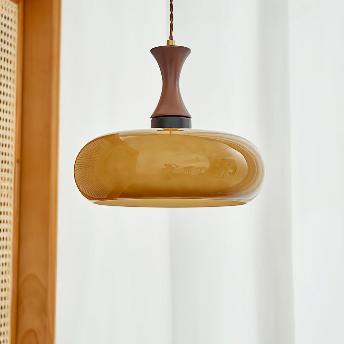 Kuposomi Vintage LED Glass Pendant Light Living Room