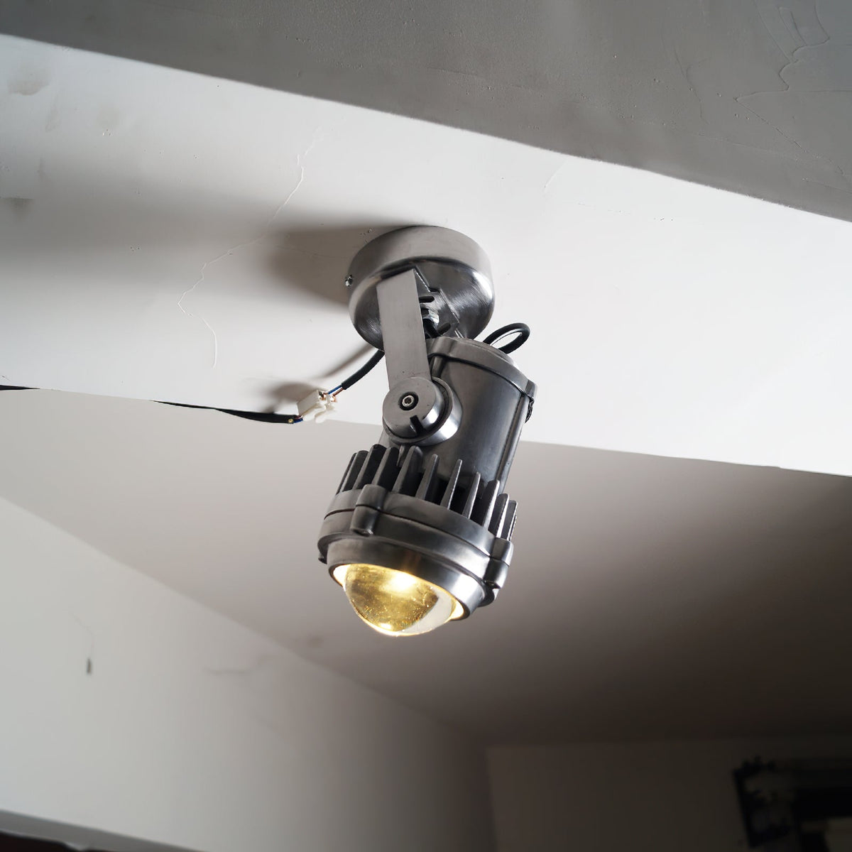 Liorivette Retro Industrial Glass Spotlight