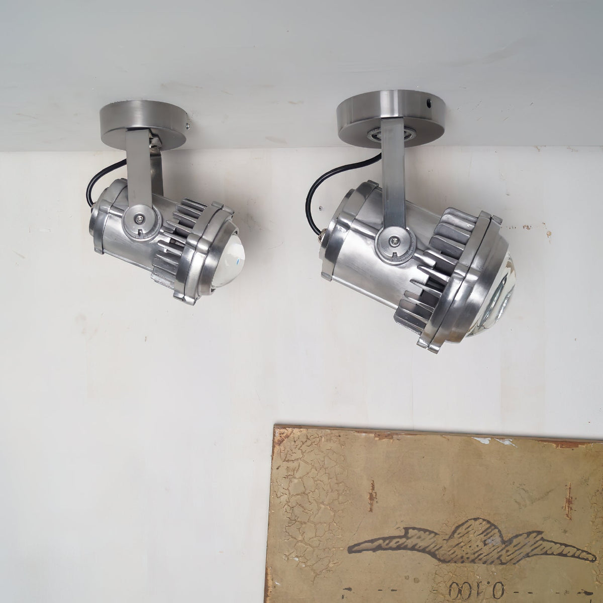 Liorivette Retro Industrial Glass Spotlight
