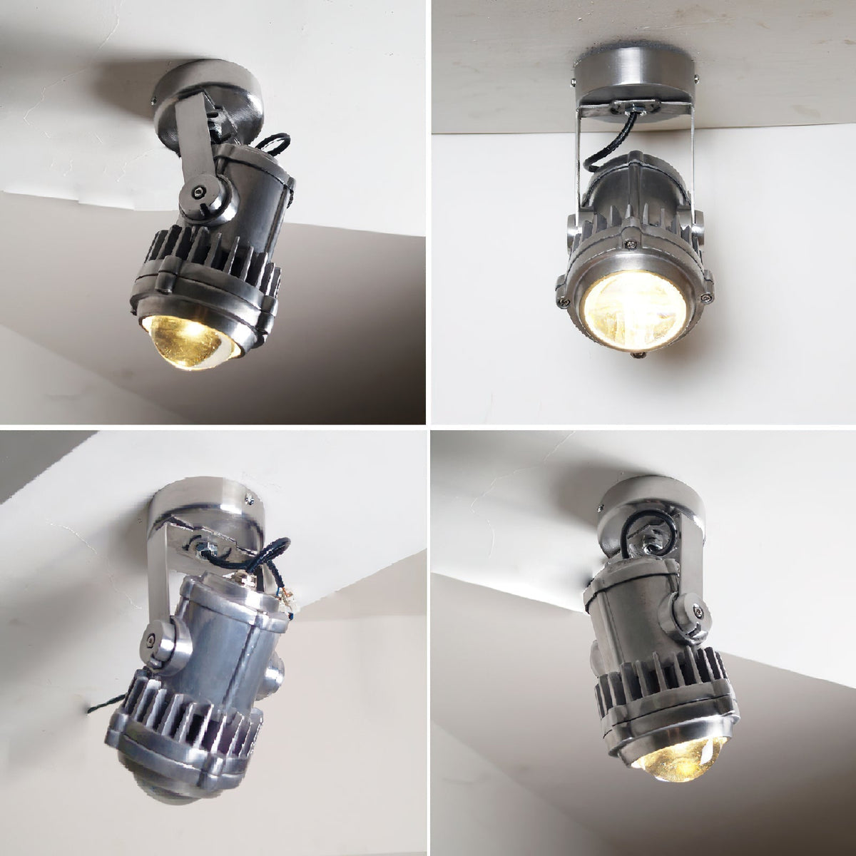 Liorivette Retro Industrial Glass Spotlight