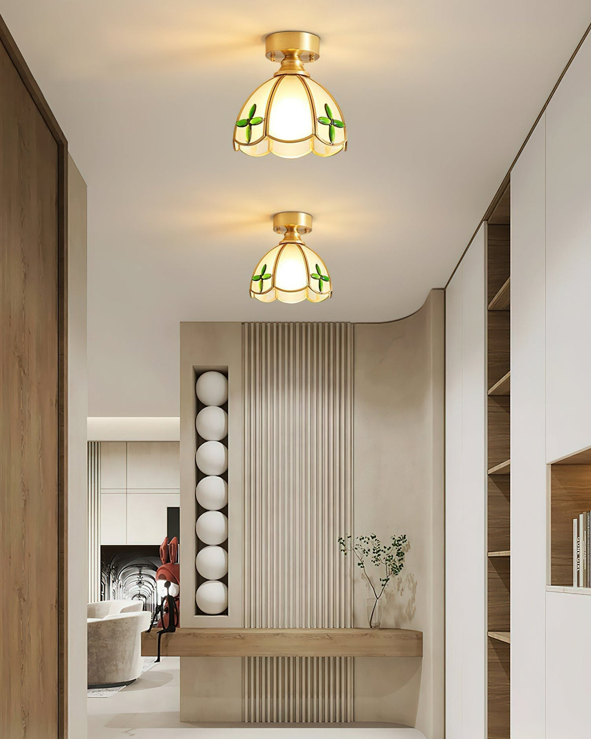 Nexo Tiffany Style Stained Glass Ceiling Light