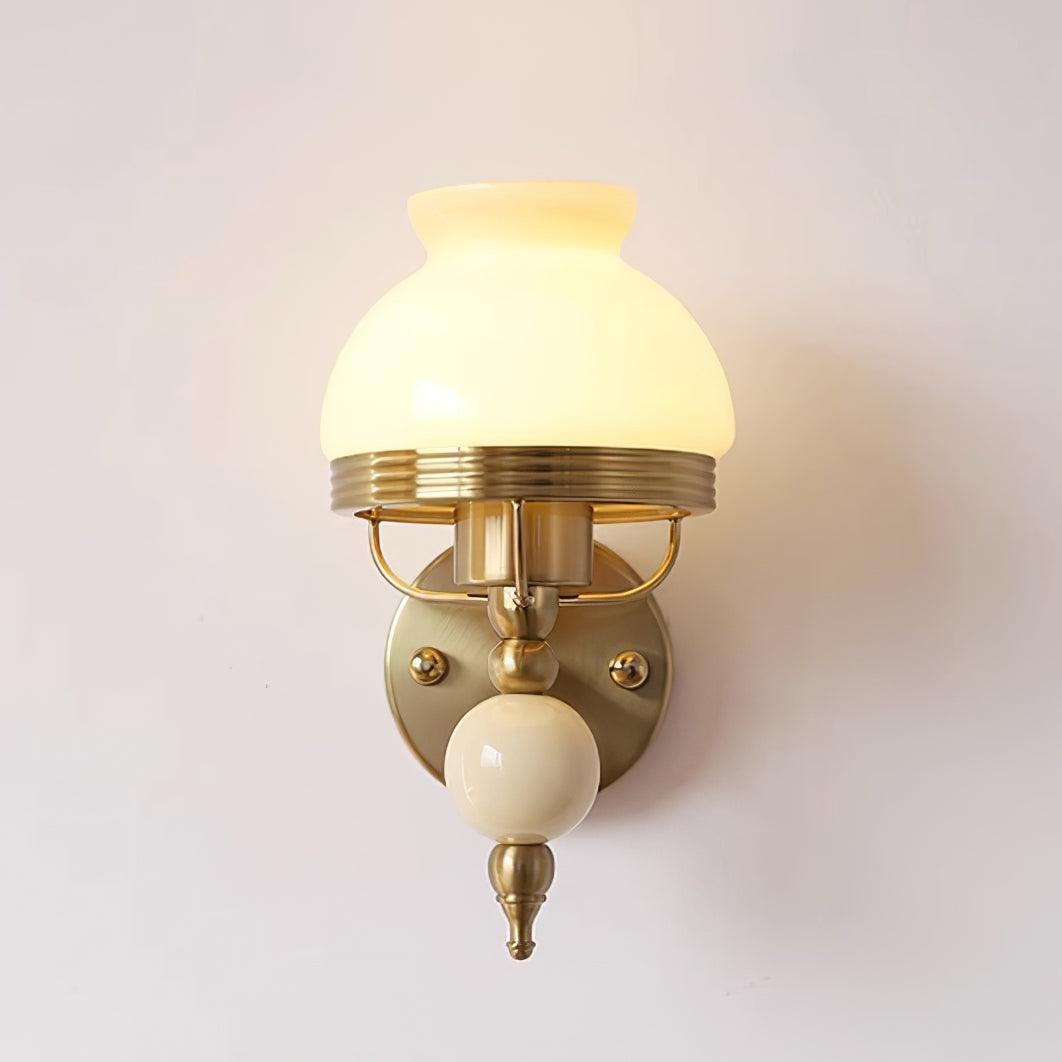 Evia Wall Lamp Glass and Light for Bedroom or Hallway Retro