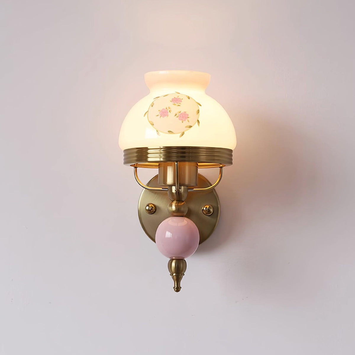 Evia Wall Lamp Glass and Light for Bedroom or Hallway Retro