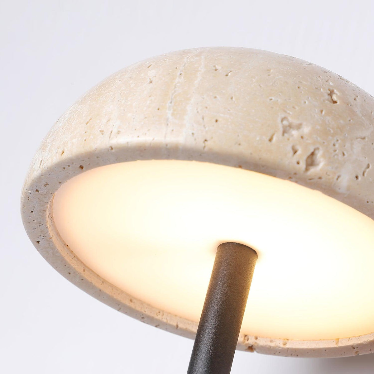 Solaro Wall Light Travertine Half-dome Shade