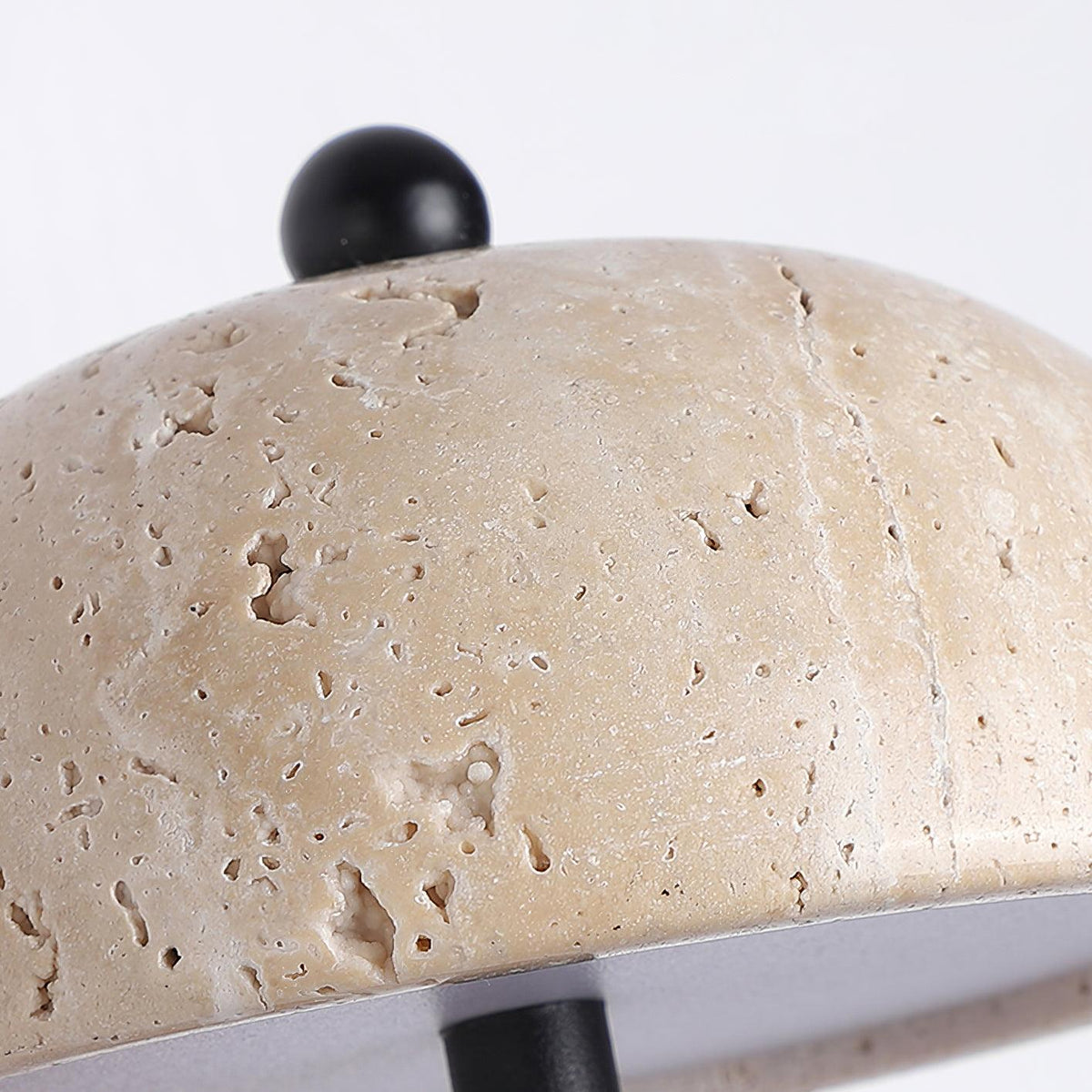 Solaro Wall Light Travertine Half-dome Shade