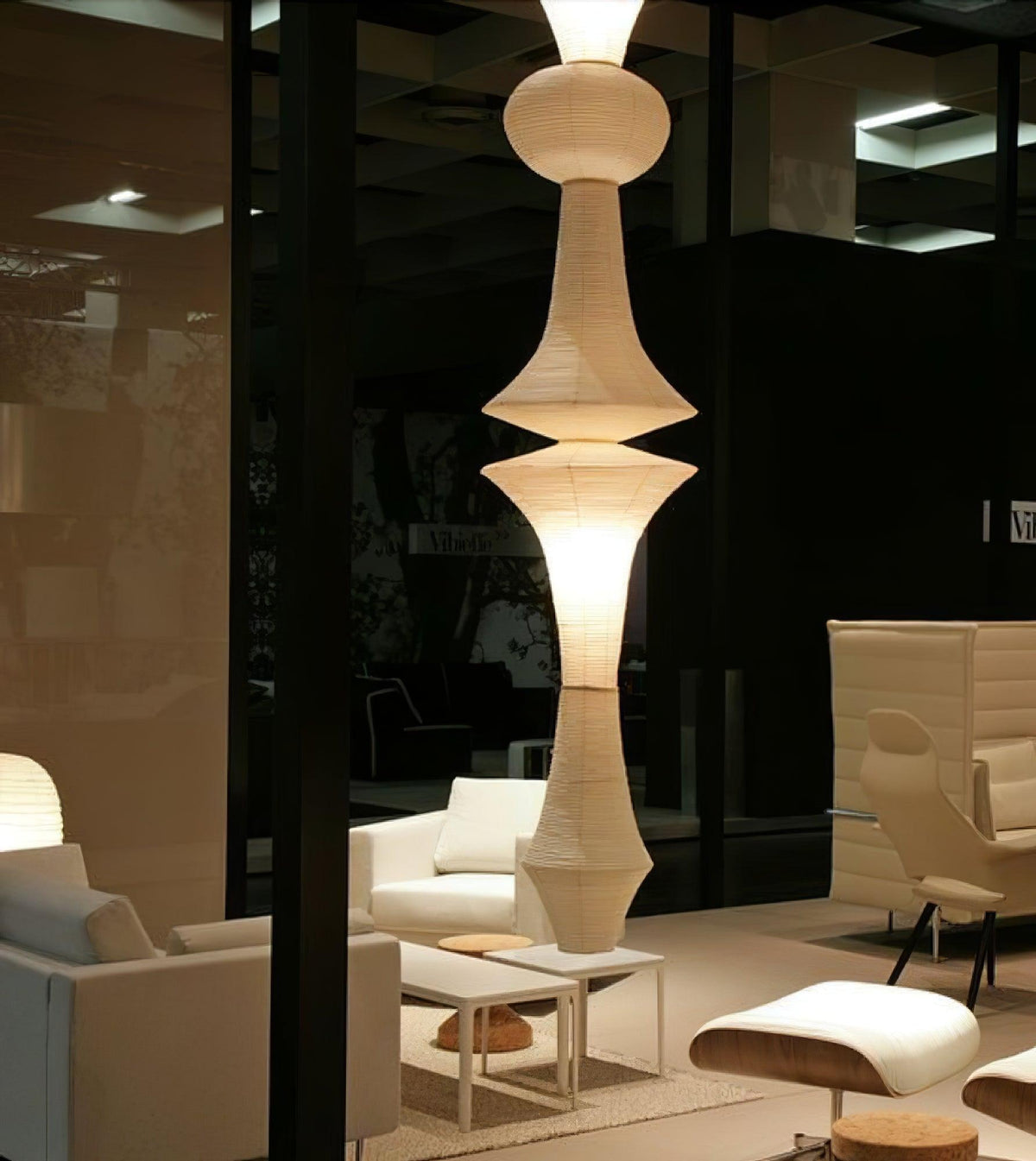 Lunirena Pendant Light Washi Paper E for Living Room