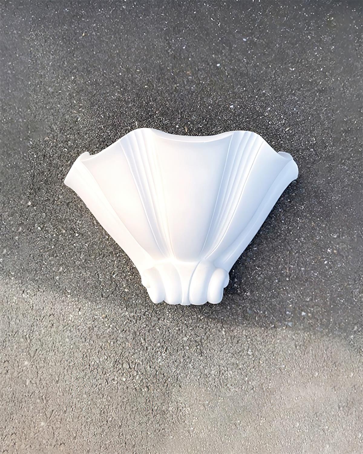 Dorien Wall Lamp Plaster White Shell Classic