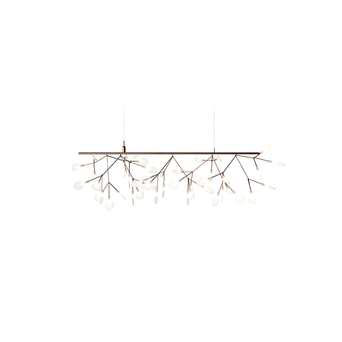 Auroreon Chandelier Rose Gold Firefly LED Branch