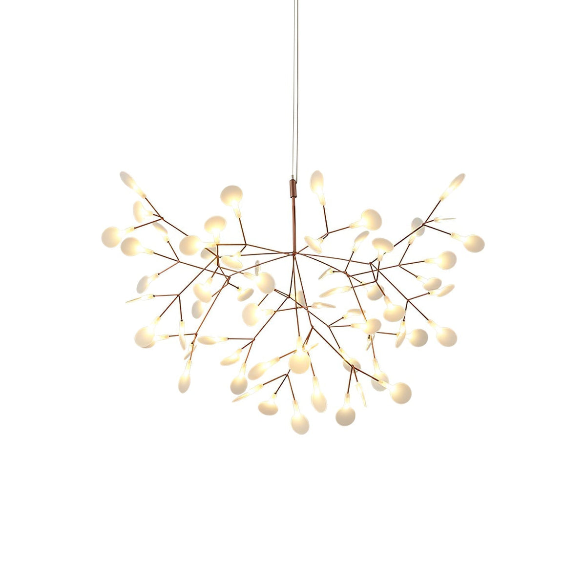 Auroreon Chandelier Rose Gold Firefly LED Branch