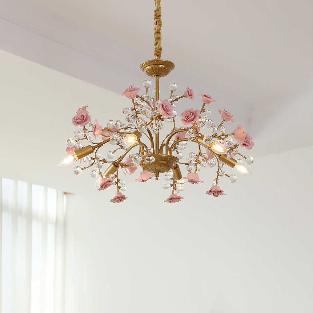 Rosé Amara Chandelier