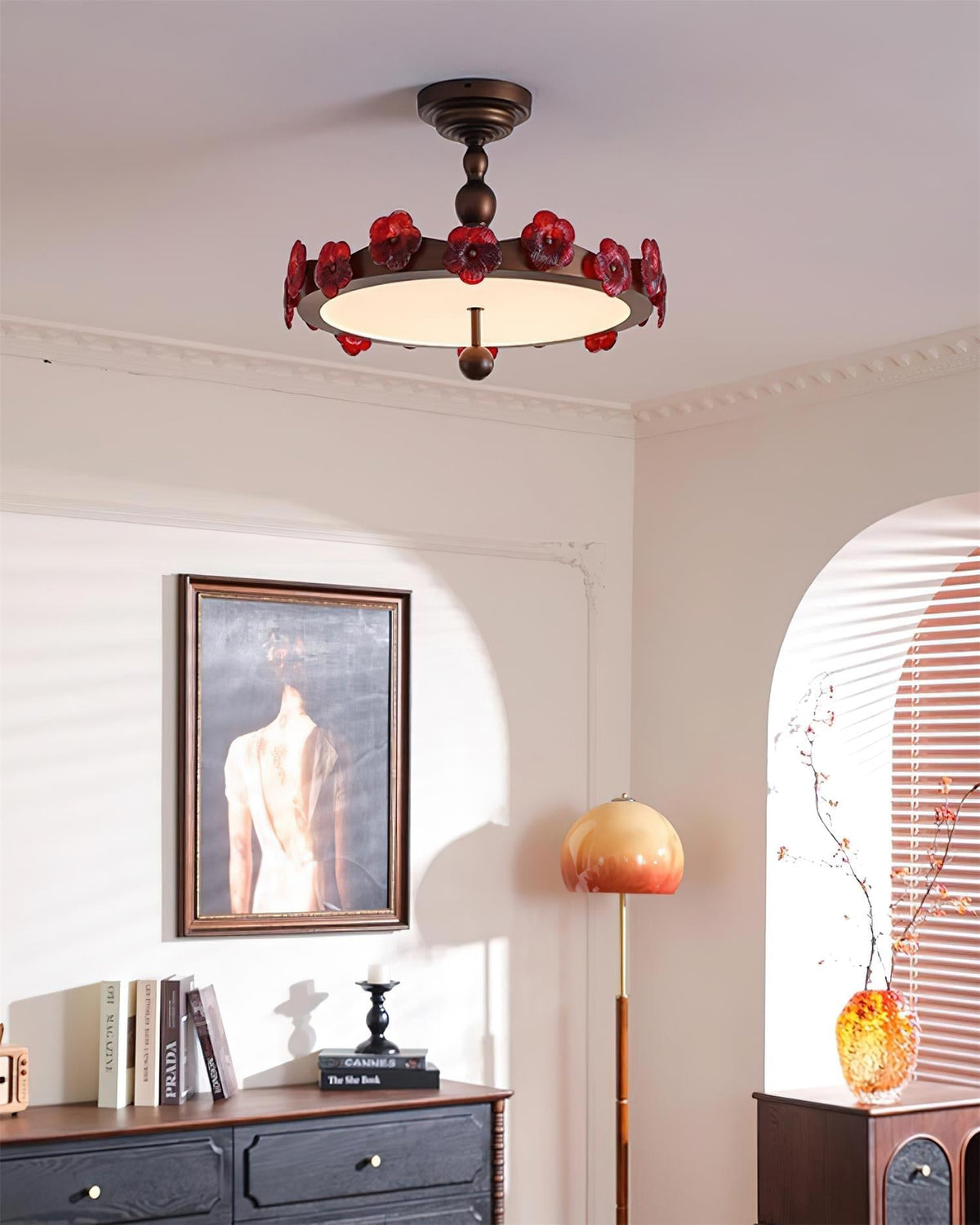 Rosetta Floral Ceiling Lamp