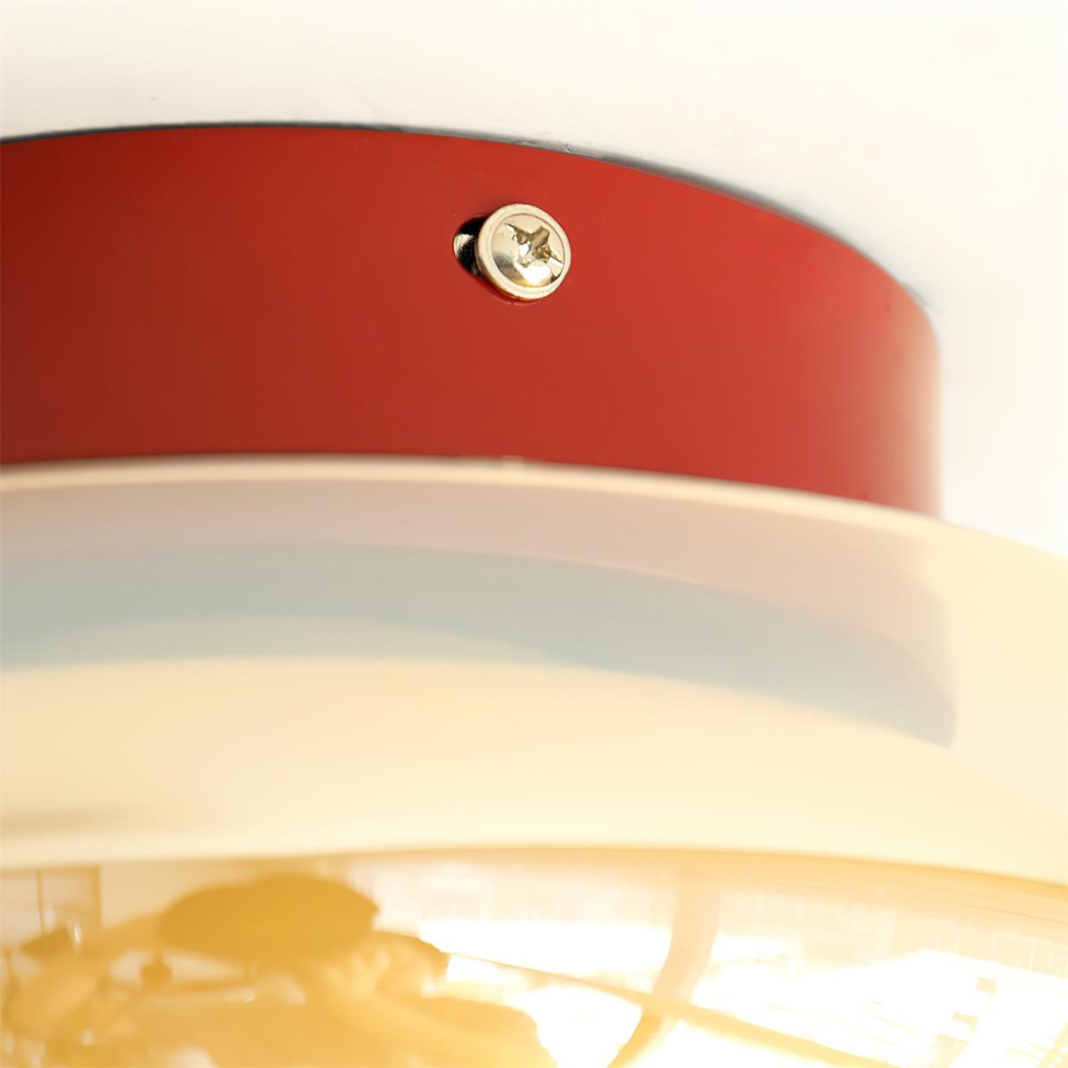 Nomivar Retro Glass Flush Mount Ceiling Light