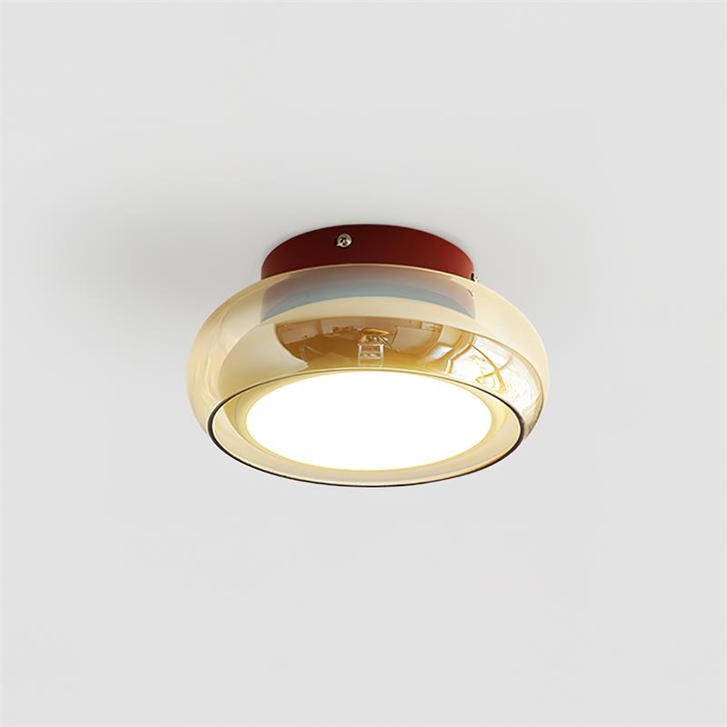 Nomivar Retro Glass Flush Mount Ceiling Light