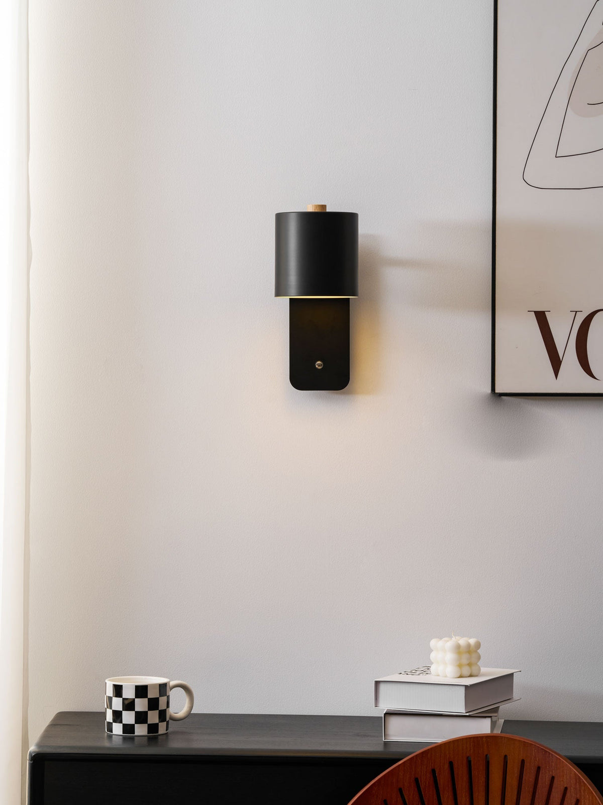 Solley Rotatable Cylinder Rechargeable Indoor Wall Light