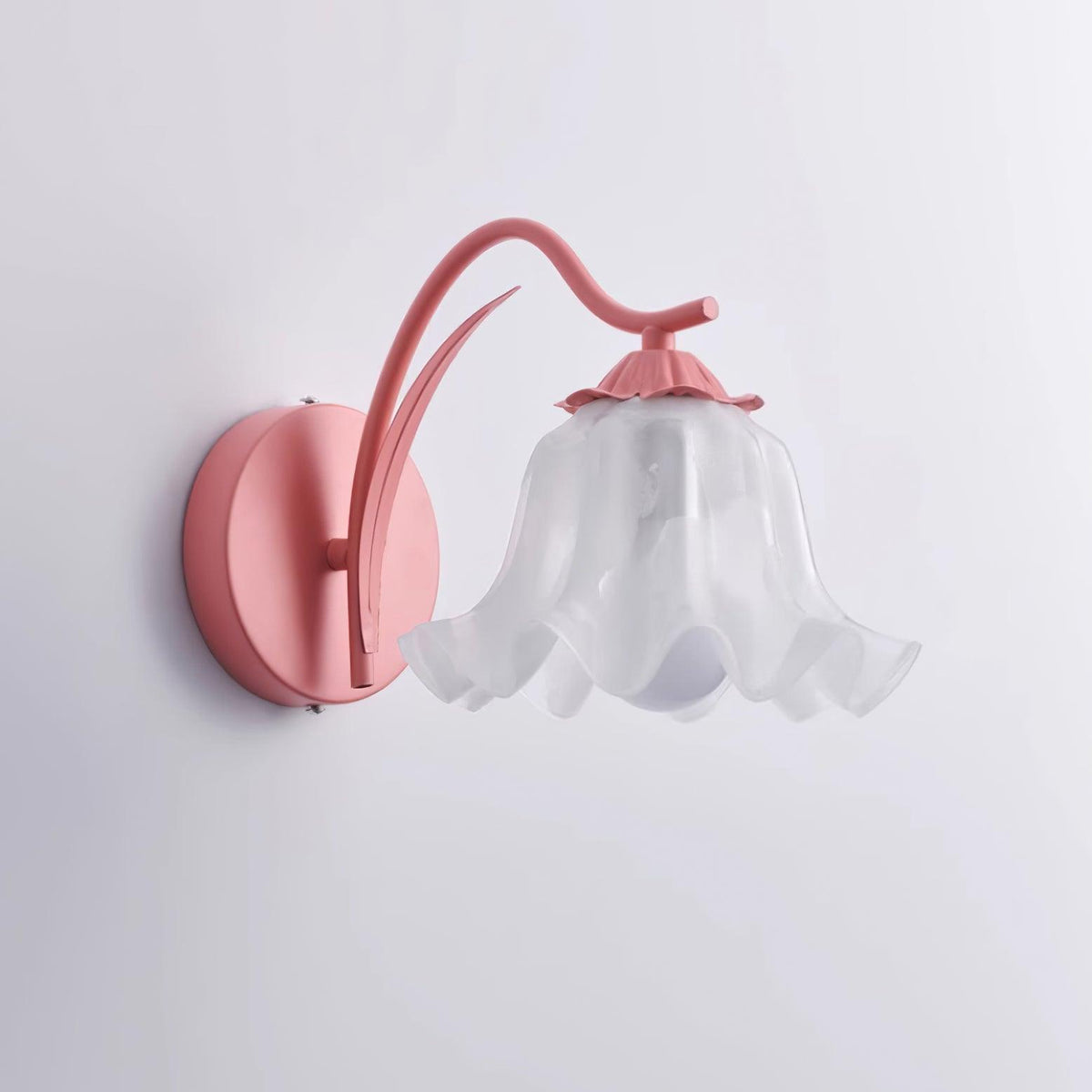 Lily Wall Lamp Botanical Whimsy Green Stem
