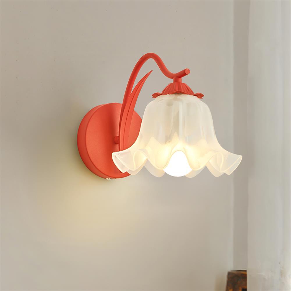 Lily Wall Lamp Botanical Whimsy Green Stem