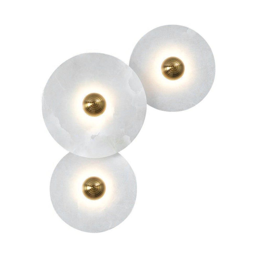 Zapupil Alabaster Combination Wall Lamp
