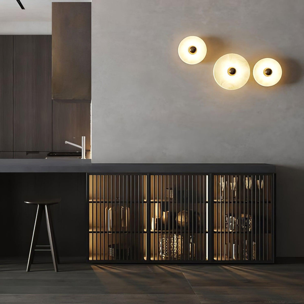 Zapupil Alabaster Combination Wall Lamp