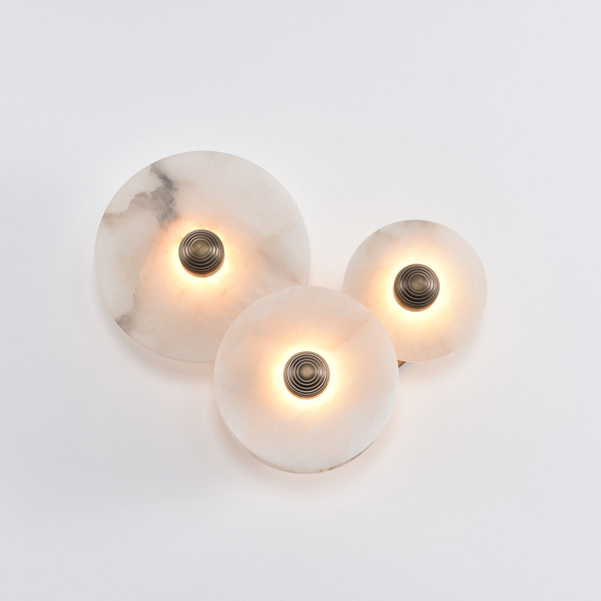 Albireria Minimalist Alabaster Ceiling Light